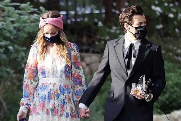 harry and olivia on a wedding